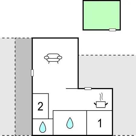 펜션 With Fireplace V Væggerløse